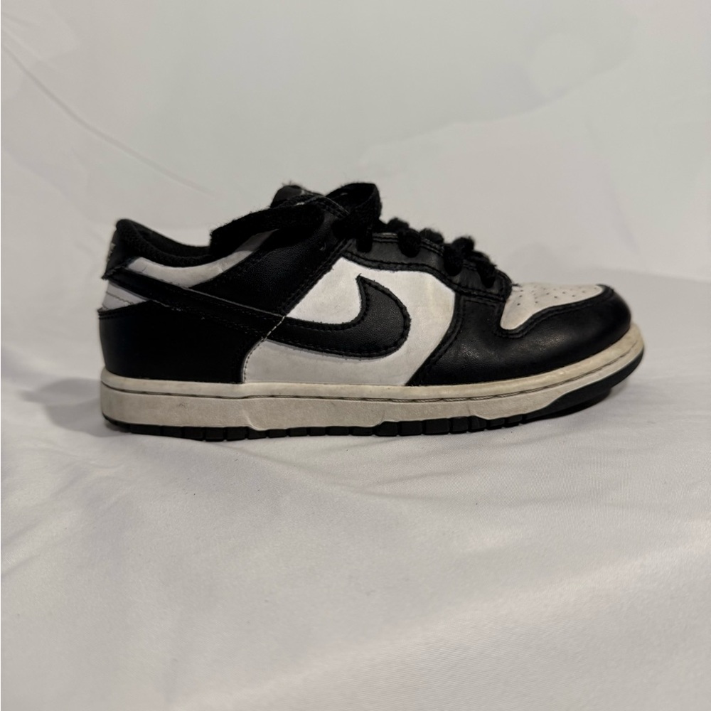 Nike Kids Dunk Low Panda Black and White Sneakers